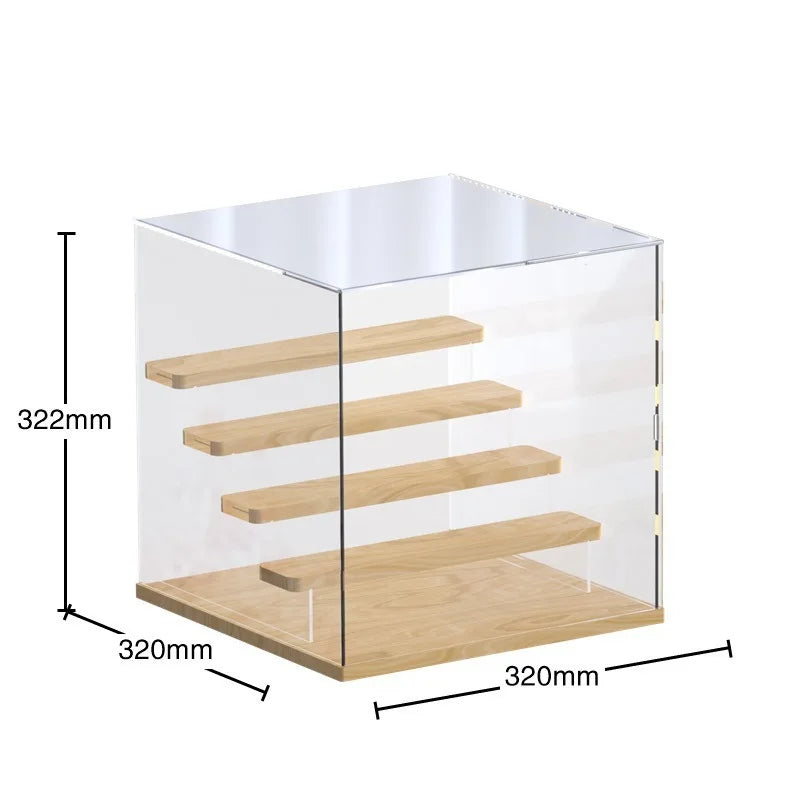 Acrylic Storage Box Blind Box Doll Toys Gift Display Rack Cosmetic Perfume Storage Shelf Home Decor Organizer Stand 2-4 Tiers