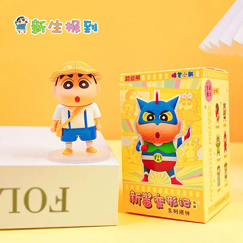 Kawaii Crayon Shin-Chan Metamorphosis Series Cartoon Girls Desktop Decorations Desk Accessories Give Gifts To Girlfriend