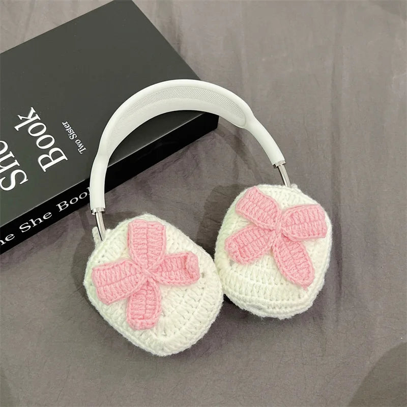 Knitted Bowknot Case for AirPods Max Protective Headset Headphone Airpod Max Case Cover