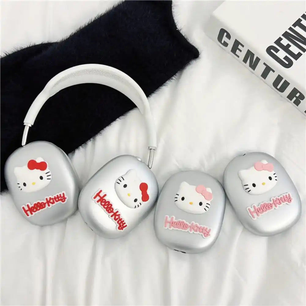 Cute Cartoon Anime Role Hello Kitty Earphone Protective Case for AirPods MAX Soft Lovely Clear Hot Sale Anti-fall Protect Cover