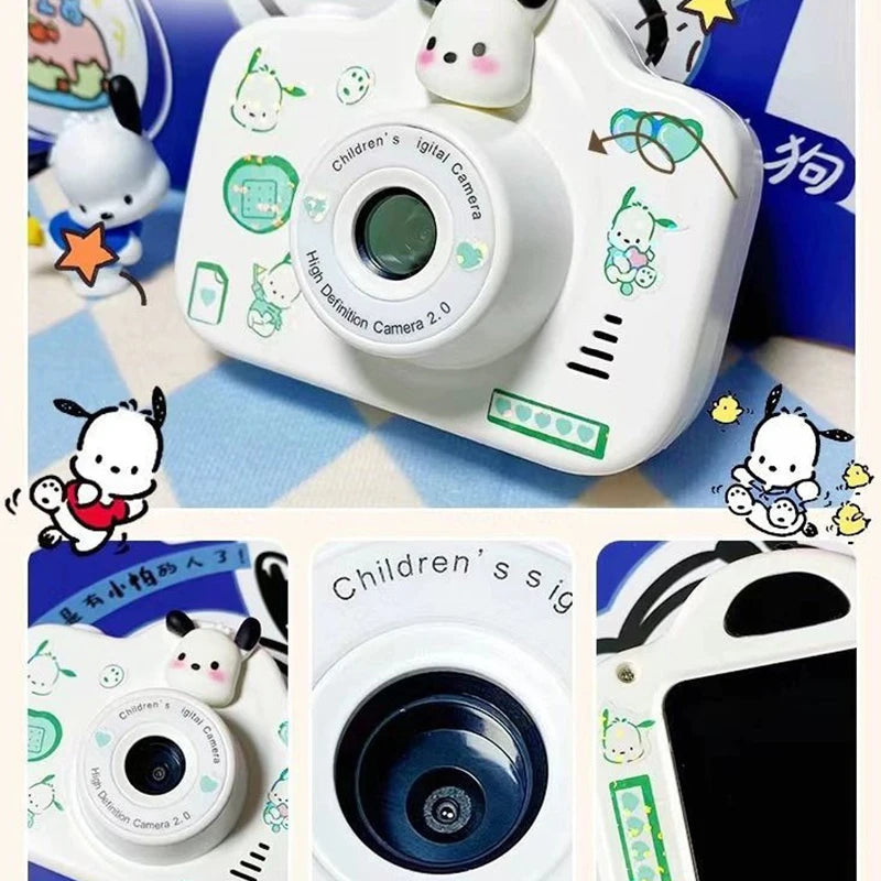 MINISO Hello kitty DV Digital Cameras Camcorder Children 2000W HD Cartoon Cinnamoroll Kawaii Pochacco Toys Portable Mini Camera