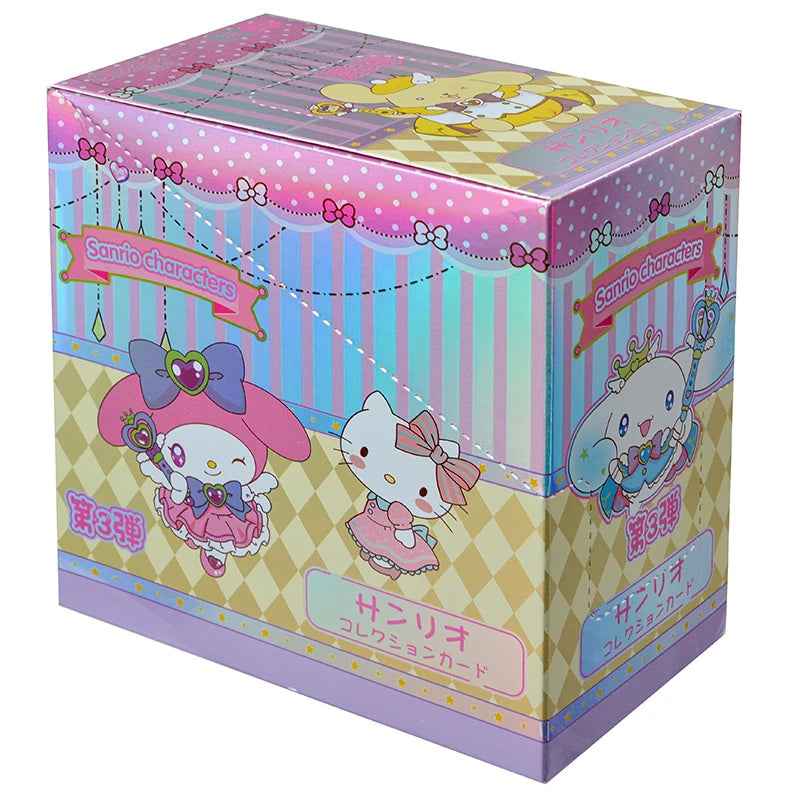 Anime Sanrio Kuromi Hello Kitty My Melody Shining Collectible Card Game Trading Card Toys For Girl's Birthday Gift