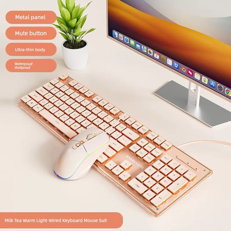 Pioneer Bluetooth Keyboard Mouse Suit Girls Wireless