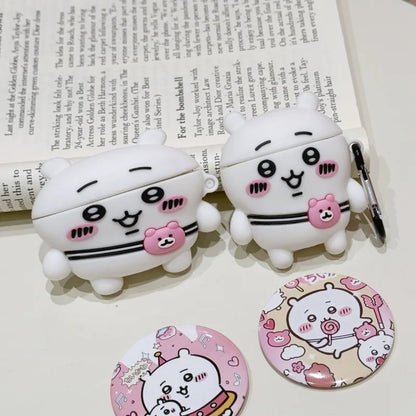 MINISO Chiikawa Apple airpods case kawaii cartoon Anime Hachiware usagi AirPods pro 2 3 pro2 Bluetooth ear case Girly boys Gift