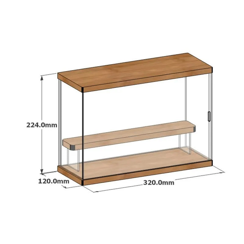 Acrylic Storage Box Blind Box Doll Toys Gift Display Rack Cosmetic Perfume Storage Shelf Home Decor Organizer Stand 2-4 Tiers