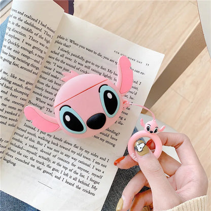 Cute Cartoon Stitch Silicone Cases For Airpods 1 2 3 Protective Bluetooth Wireless Earphone Charging Cover For Airpods Pro Pro2