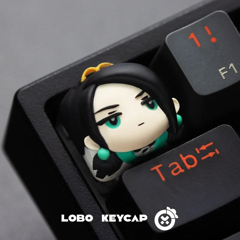 New Valorant Game Theme Keycaps Jett Sage Omen Killjoy Sentinel Duelist Personalized  Resin Art Mechanical Keyboard Key Cap