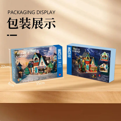 Zhe Gao star hut building street scene children's building blocks toy gift model