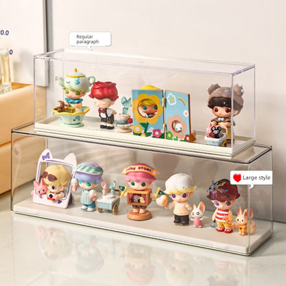 Blind Box Display Box Acrylic Display Stand Storage Cute Grain Small Ornaments Pop Mart Display Cabinet Hand Office Storage Box