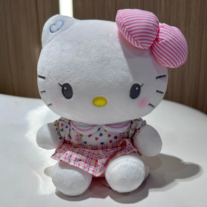 100% Genuine Sanrio Hello Kitty Kuromi Melody Cartoon Plush Stuffed Toys Soft Pillow Plushies Cute Doll Birthday Gifts For Girl