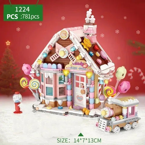 LOZ Christmas Building Block Toy Gift Box Navida Mini Blocks New Year Assembled Christmas Puzzle Assembly Model Decoration 1937