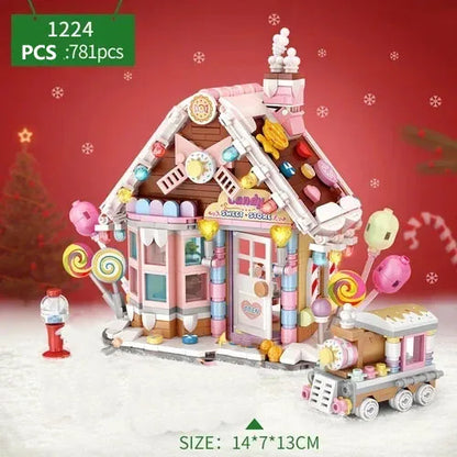 LOZ Christmas Building Block Toy Gift Box Navida Mini Blocks New Year Assembled Christmas Puzzle Assembly Model Decoration 1937