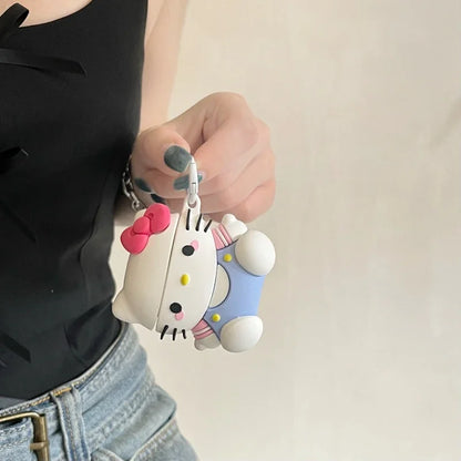 3D Cartoon Sanrio Hello Kitty For Apple Airpods 1/2/3 Generation Airpods Pro/Pro2 Wireless Bluetooth Headphone Protective Case