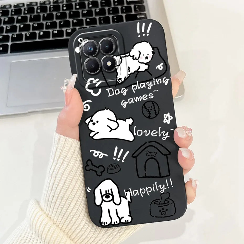 Lens Protective Case For Realme 8i RMX3151 Cute Cartoon Soft Silicone Back Cover For Realme8i Phone Cases