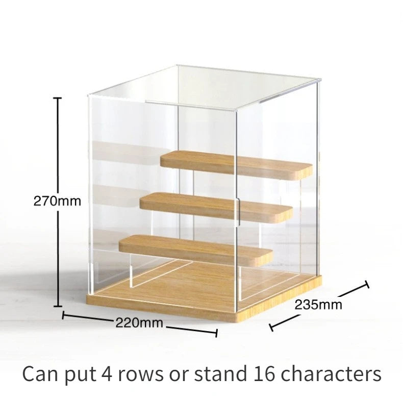 Acrylic Storage Box Blind Box Doll Toys Gift Display Rack Cosmetic Perfume Storage Shelf Home Decor Organizer Stand 2-4 Tiers