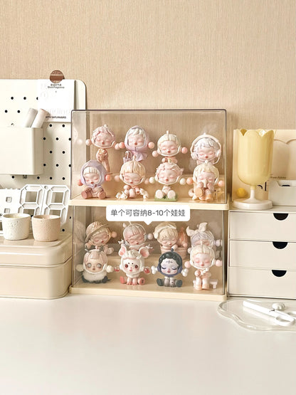 30x18x21cm Blind Box Storage Display Stand Transparent Hand-made Decoration Display Cabinet for POPMart Dust-proof Display Box