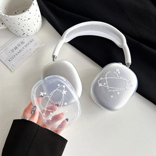 Korea Cute Love Heart Pentagram ProtectiveCover For Airpods Max Earphone Case Soft Silicon For Apple Airpods Max Headphone