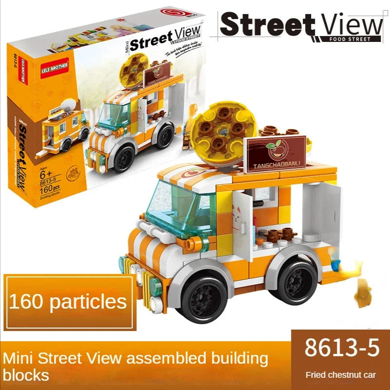 House Building Blocks Mini City Store Street View Snack Street Children's Toys Boys and Girls Gifts Compatible With Lego