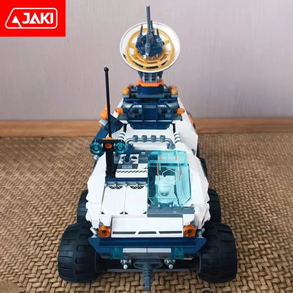 JAKI Exploration Space Series Dawn Interstellar Exploration Vehicle Collection Level Assembly Blocks Toy Birthday Gifts