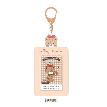 Sanrios Kuromi Cinnamoroll Purin Dog Photocard Bag Cute Cartoon My Melody Card Holders Student Id Credit Card Storage Case Bag