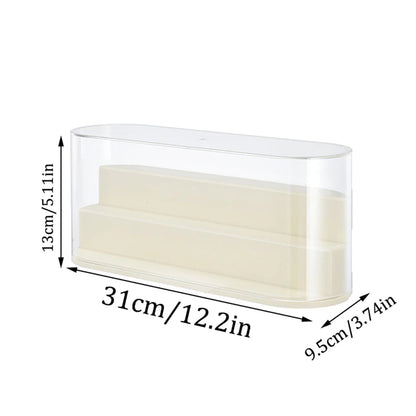 Transparent Desktop Bubble Mart Cute Granule Blind Box Storage Box Dust proof Stackable Handmade Display Rack Doll Storage Rack