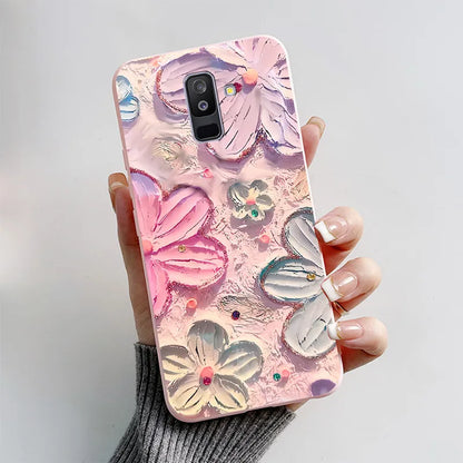 Case For Samsung A6 2018 Cover A 6 A600F Cartoon Cat Fox Soft Silicone TPU Phone Case For Samsung Galaxy A6 Plus 2018 A605F Case