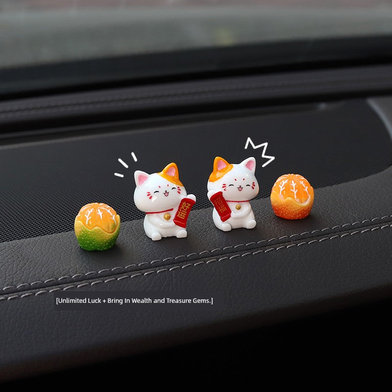 Good Luck Bring In Wealth and Treasure Healing Cartoon Central Control Car Ornaments