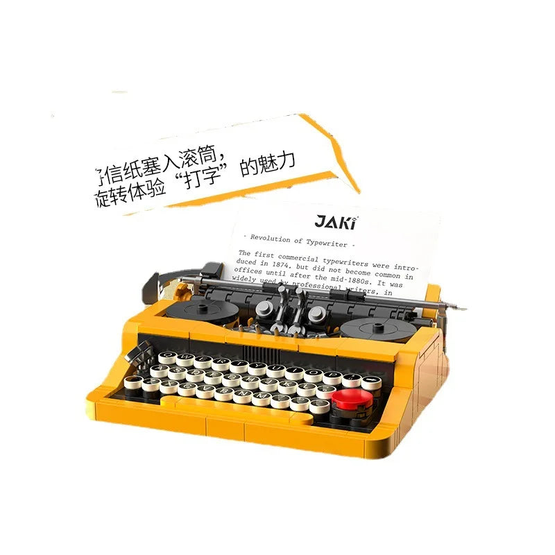 JAKI NEW Creative Classic Ideas Typewriter Computer TV Building Blocks Bricks,DIY Model Kit Toy For Adults Kids Birthday Present