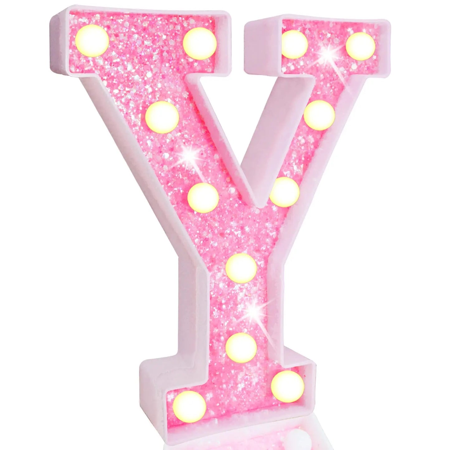 NEW DIY LED Letter Lights Glitter Alphabet Light Up Letter Sign Night Light Gifts Birthday Wedding Christmas Party Decoration