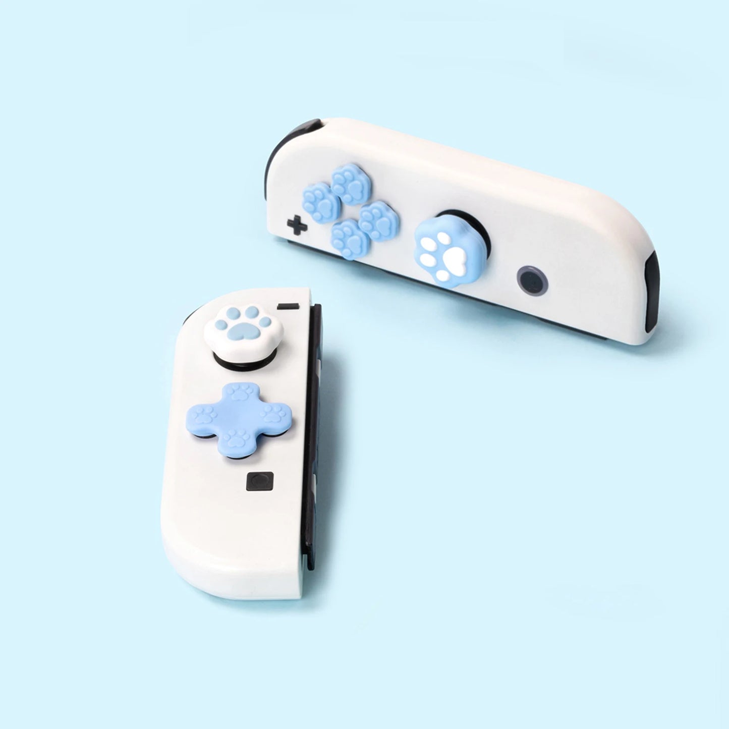 Luminous Silicone Soft D-pad Cross Button ABXY Key Sticker Skin Case For Nintendo Switch Oled Joy-con Thumb Stick Grip Cap Cover