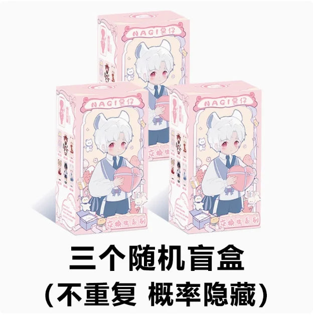 Genuine Nagi 2 3 Blind Box Exchange Student Series Bjd Doll Mystery Box Anime Action Figure Model Guess Bag Surprise Kids Gift