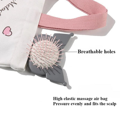 Miniso Massage Air Bag Comb Scalp Fluffy Portable Cartoon Kuromi Long Hair  Anti-static Children's Birthday Gift Kawaii Toy