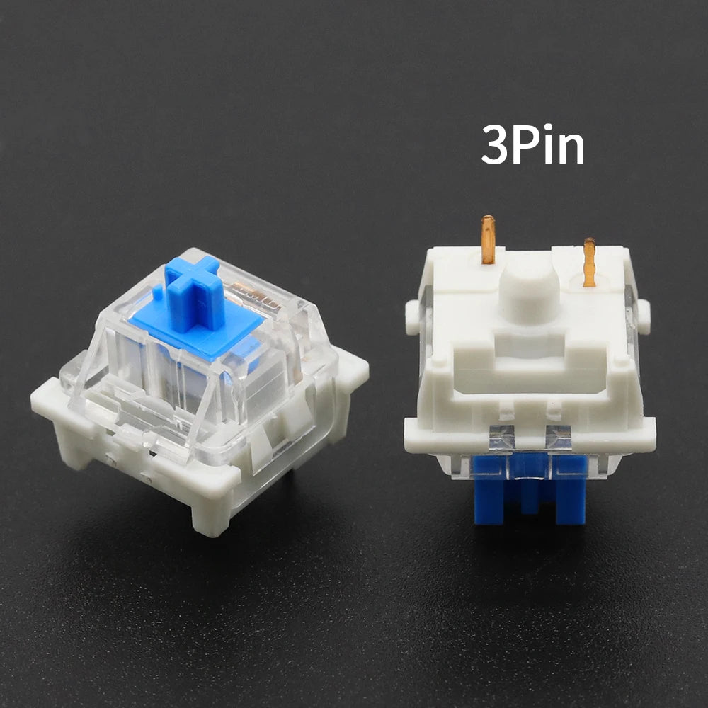 Outemu Switch for Keyboard 3Pin Linear Tactile Clicky Silent Switches for Mechanical Keyboards Gray White Red Blue Gaming Switch