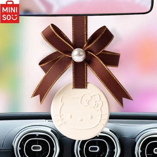 MINISO HelloKitty Car Aromatherapy Pendant New Car Perfume Fragrance Ladies Cartoon High-end Light Fragrance Fragrance Ornaments