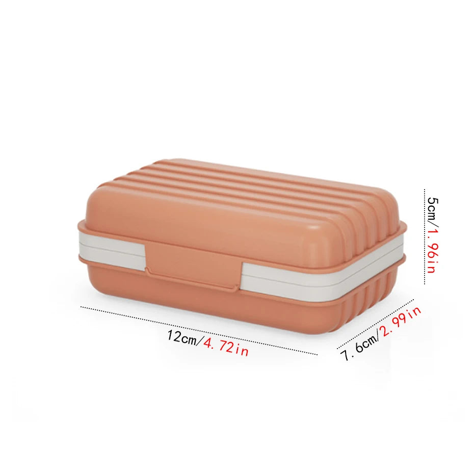 Bathroom Soap Dish With Lid Home Plastic Soap Box Keeps Soap Dry Soap Dish Travel Essentials