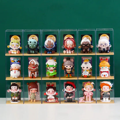 Dust-proof Acrylic Doll Toys Storage Organizer Box Mystery Box Display Stand Popmart Storage Box Case Blind Box Showcase