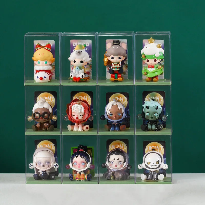 Dust-proof Acrylic Doll Toys Storage Organizer Box Mystery Box Display Stand Popmart Storage Box Case Blind Box Showcase