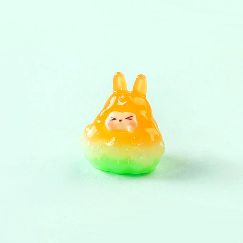 Cute Gradient Jelly Kiki Figurines Micro Landscape Home Desktop Car Dashboard Ornaments