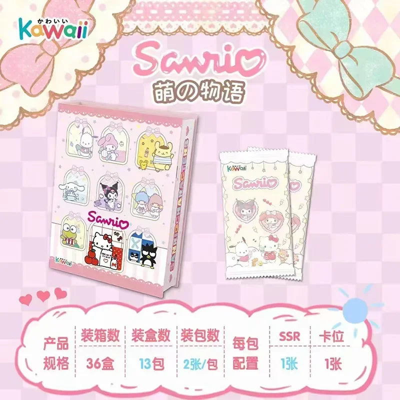 2024 Sanrio Kuromi Cards My Melody Trading Card Game Hello Kitty Booster Box Cartoon Cute Collection Toy Christmas Gift