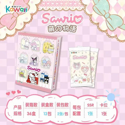 2024 Sanrio Kuromi Cards My Melody Trading Card Game Hello Kitty Booster Box Cartoon Cute Collection Toy Christmas Gift