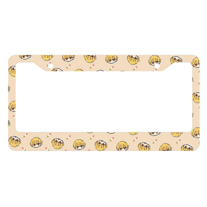 Japanese anime personalized and standardized car license plate frame color scheme Cute matching customized products -2