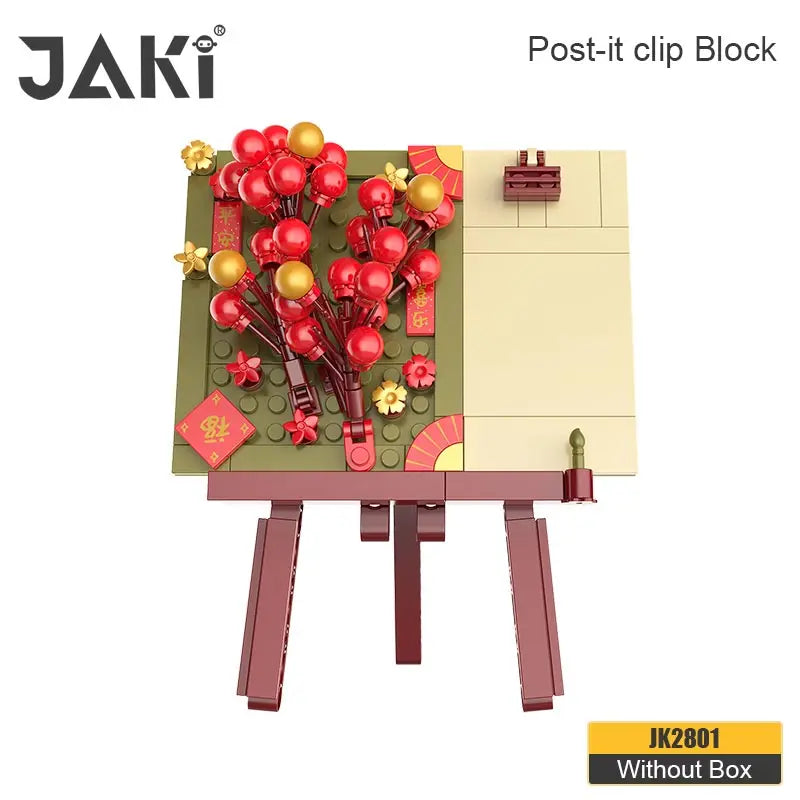 JAKI building blocks plant log series note clip decoration postcard flowers heart language children couple girlfriends gift