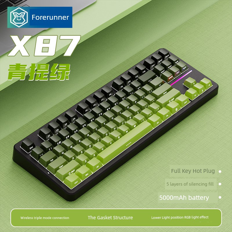 Pioneer X87 Side Engraved BlackBerry Wireless Mechanical Keyboard