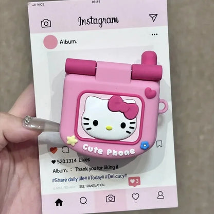 Hello Kitty is cute and fashionable for AirPods 1/2 generation flip earphone set Apple Bluetooth wireless pro new 3rd generation