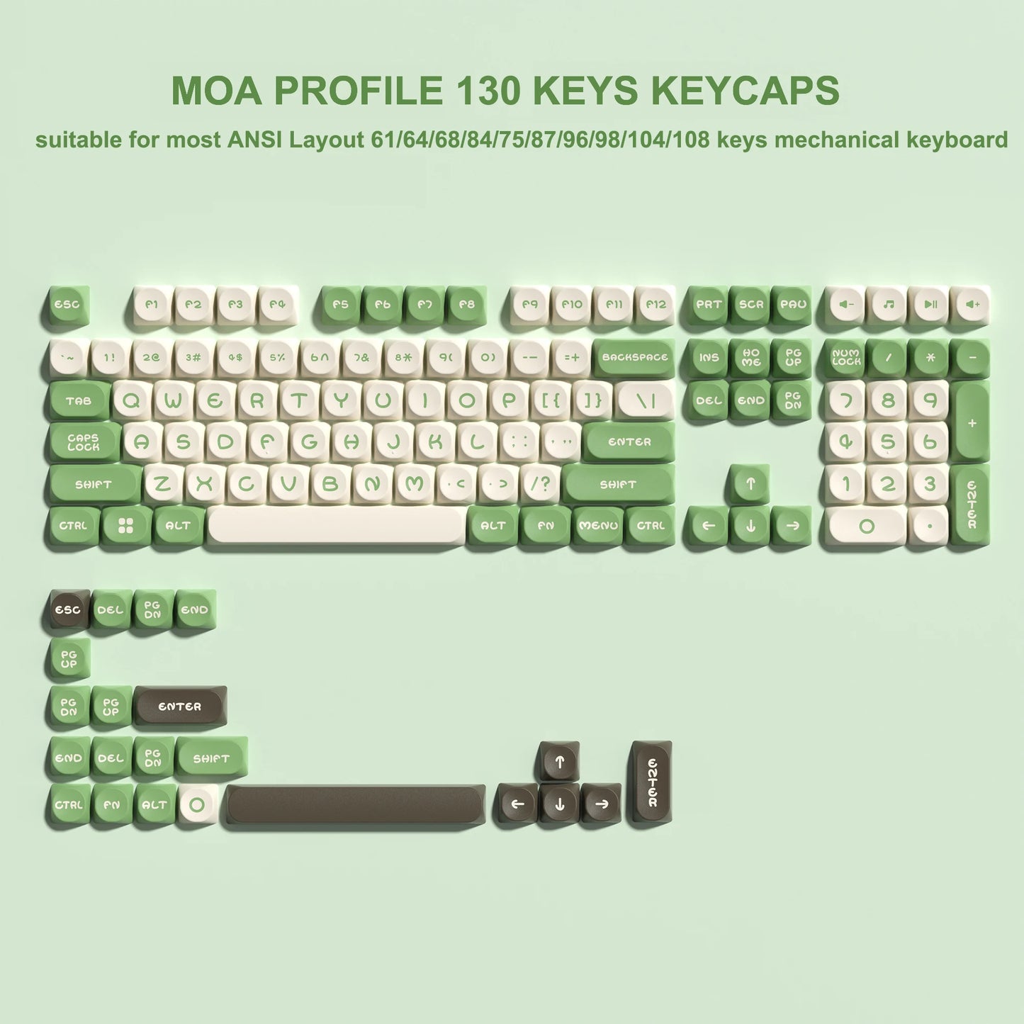 134 Keys MOA Profile Gradient Purple PBT Keycaps Customs Dye Sub Key caps for 61/87/104 Cherry MX Gaming Mechanical Keyboard