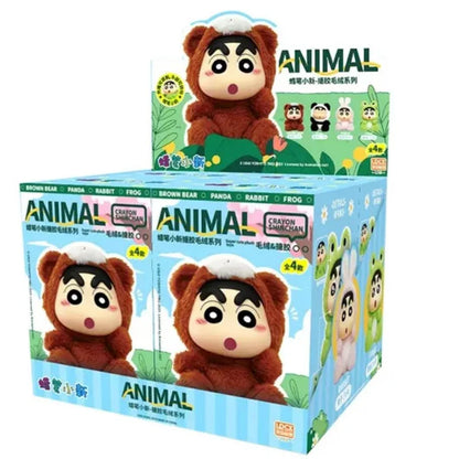 In stock Hot Crayon Shin chan Animal Blind Box Plush Doll Mystery Box Desktop Decoration Car Decoration Handmade Christmas Gift