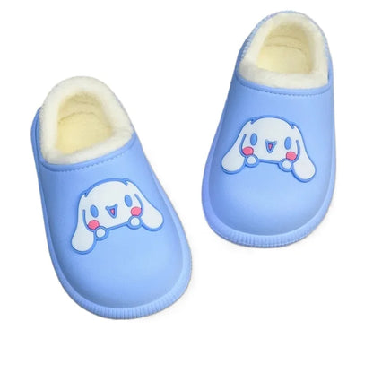 kuromi cartoon slippers cute Cinnamoroll My melody girls home waterproof soft comfortable autumn and winter warm cotton shoes