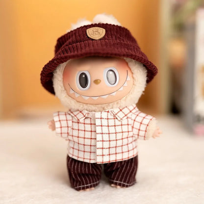 17cm Labubu I II Cute Plush Doll'S Clothes Idol Dolls Sitting Party Small Suits Clothing Accessories For Korea Kpop Exo