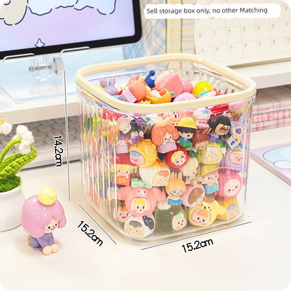 Cute Tablets Dustproof with Cover Minimalist Storage Box Girls' Desktop