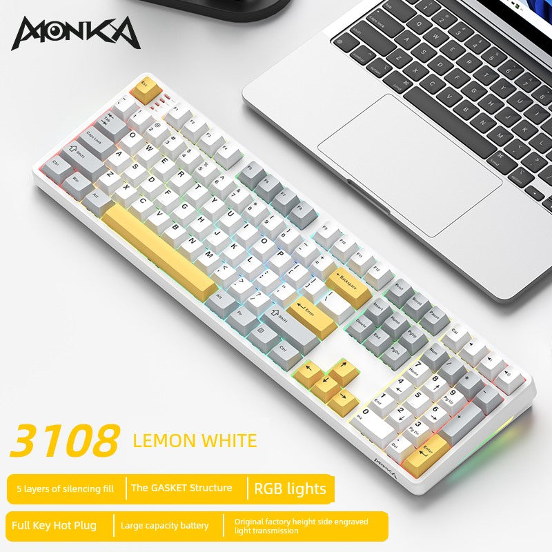 Magic Coffee Three-Model Mechanical Keyboard Customized External Wireless